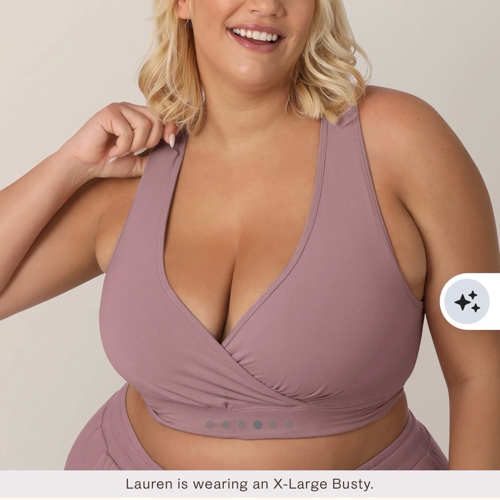 Kindred Bravely Soft Pink and Mauve Nursing + Sleep Bras